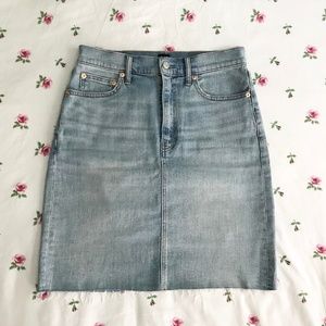 GAP Denim Cut-Off Mini Skirt